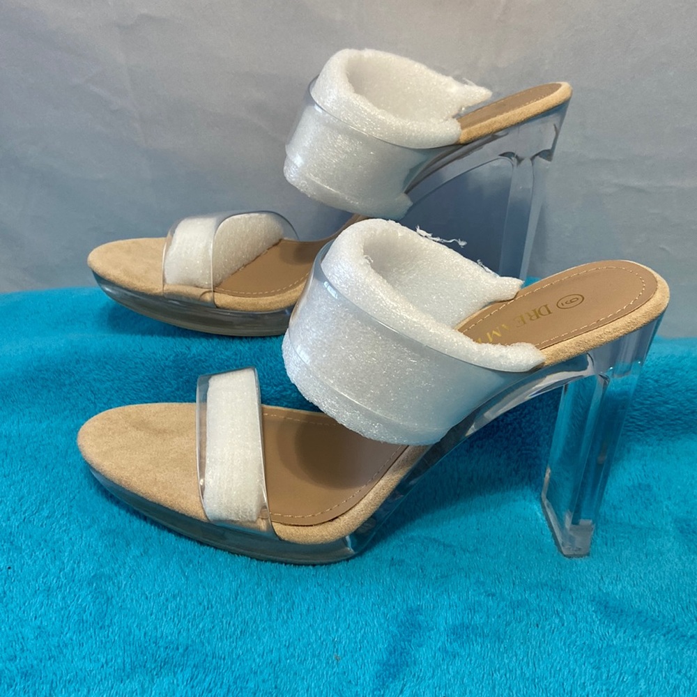 Dream Pairs Slide Block Heels